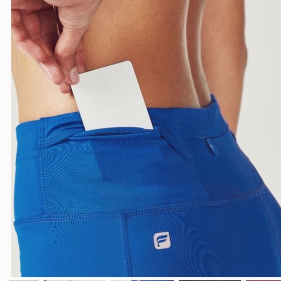 Fabletics Gia Powerlite Capri Leggings Marine Blue - Picture 5 of 7